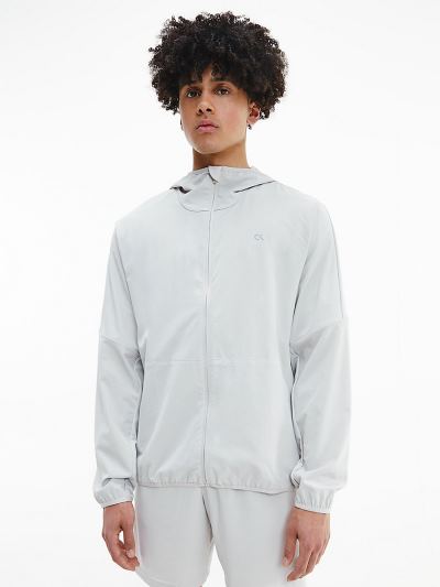 Calvin Klein Ruhák HU143995 | Calvin Klein Hooded Férfi Széldzseki Szürke